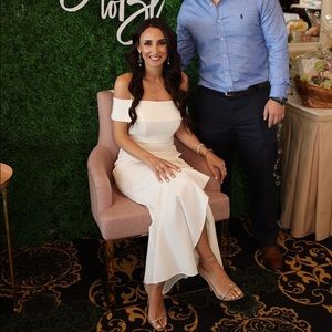 The Perfect White Bridal Shower / Engagement Dress